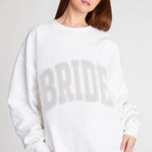 “The Bar” Bride sweatshirt, only wore once for wedding “getting ready” pictures